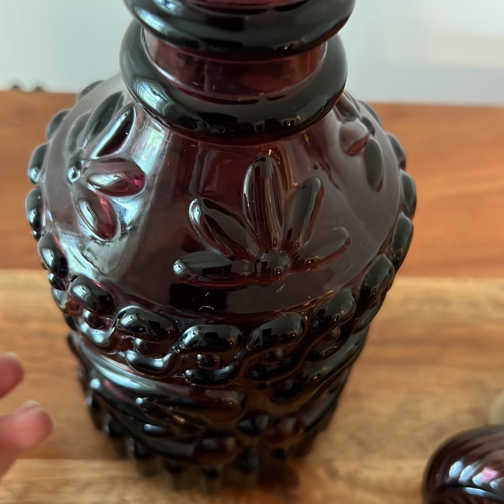 Vintage Mid-Century Jim Beam Purple Amethyst Whiskey Decanter. 1967. - Picture 7 of 11